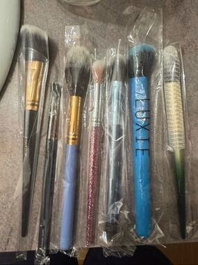 Multicolor Makeup Brushes